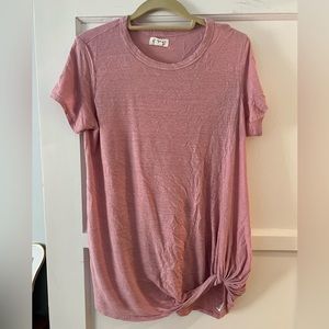 Velvet knot front MATERNITY top